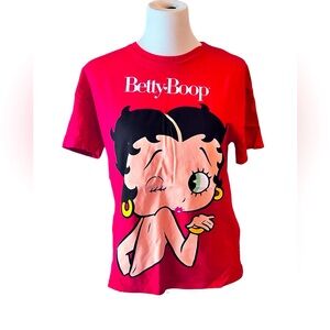 Zara Betty Boop short sleeve red t-shirt